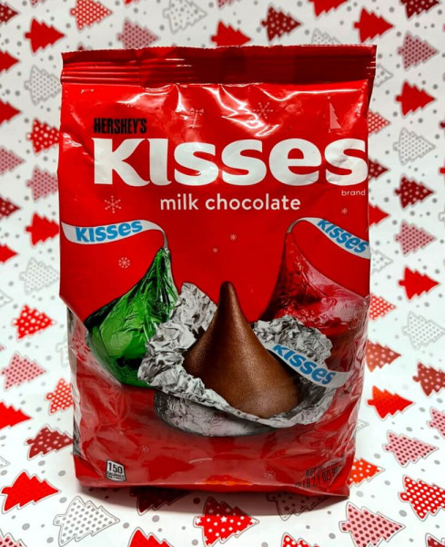 HERSHEY'S KISSES - Milchschokolade Weihnachts-Beutel