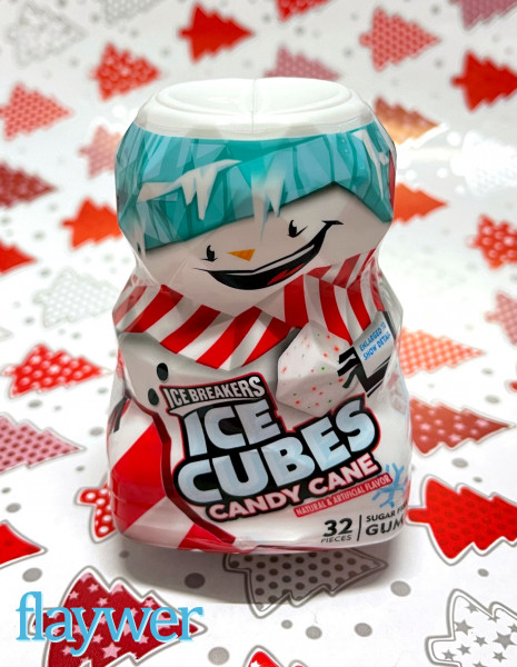 Ice Breakers zuckerfreier Kaugummi in Eiswürfelform mit Zuckerstangen-Geschmack
